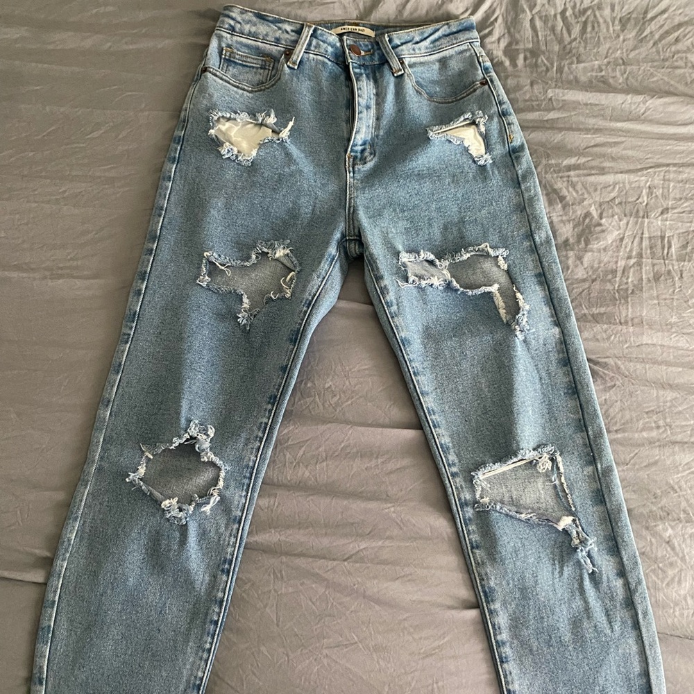 High waisted jeans